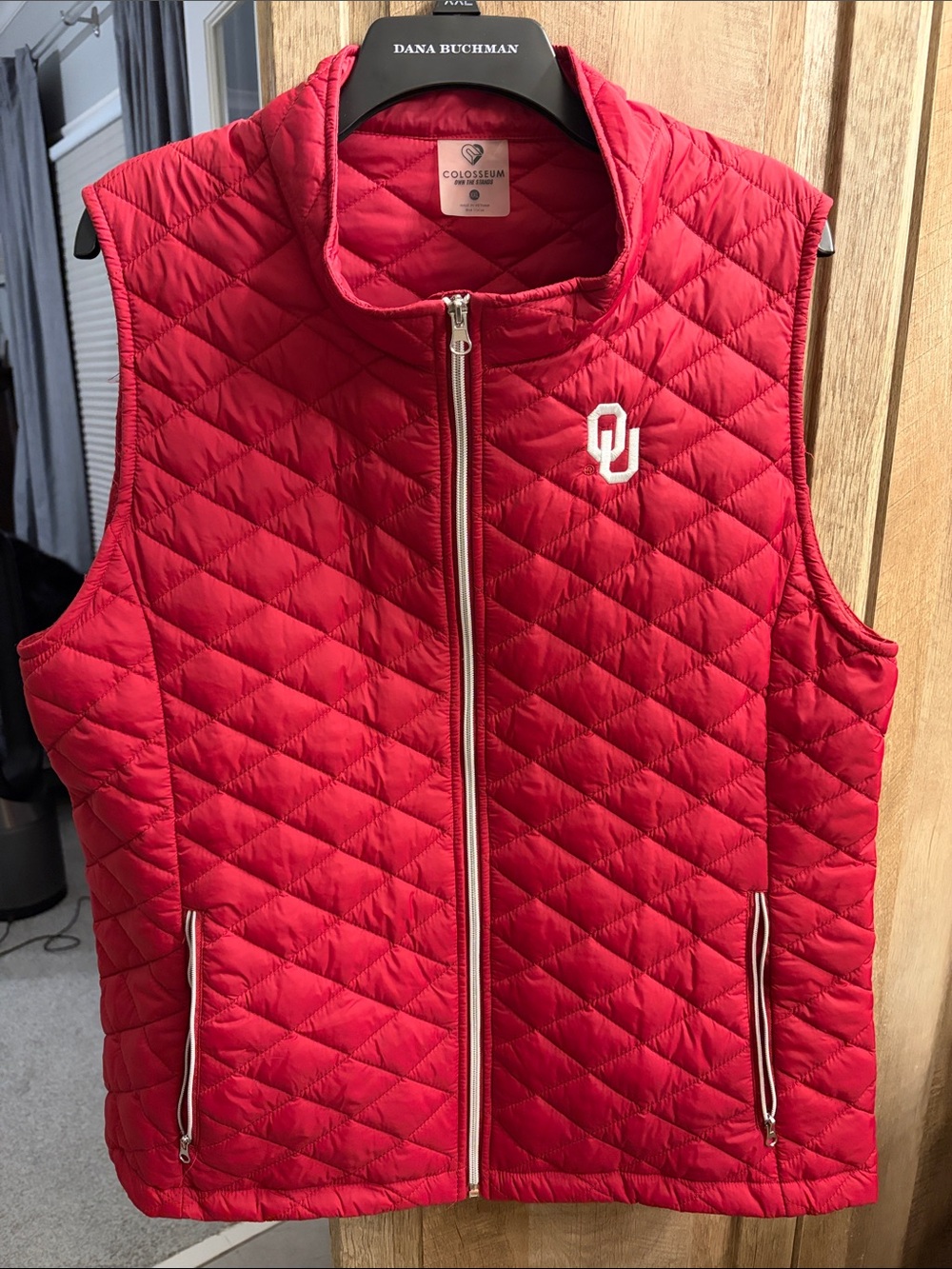 Colosseum Crimson XXL Quilted OU Vest Oklahoma